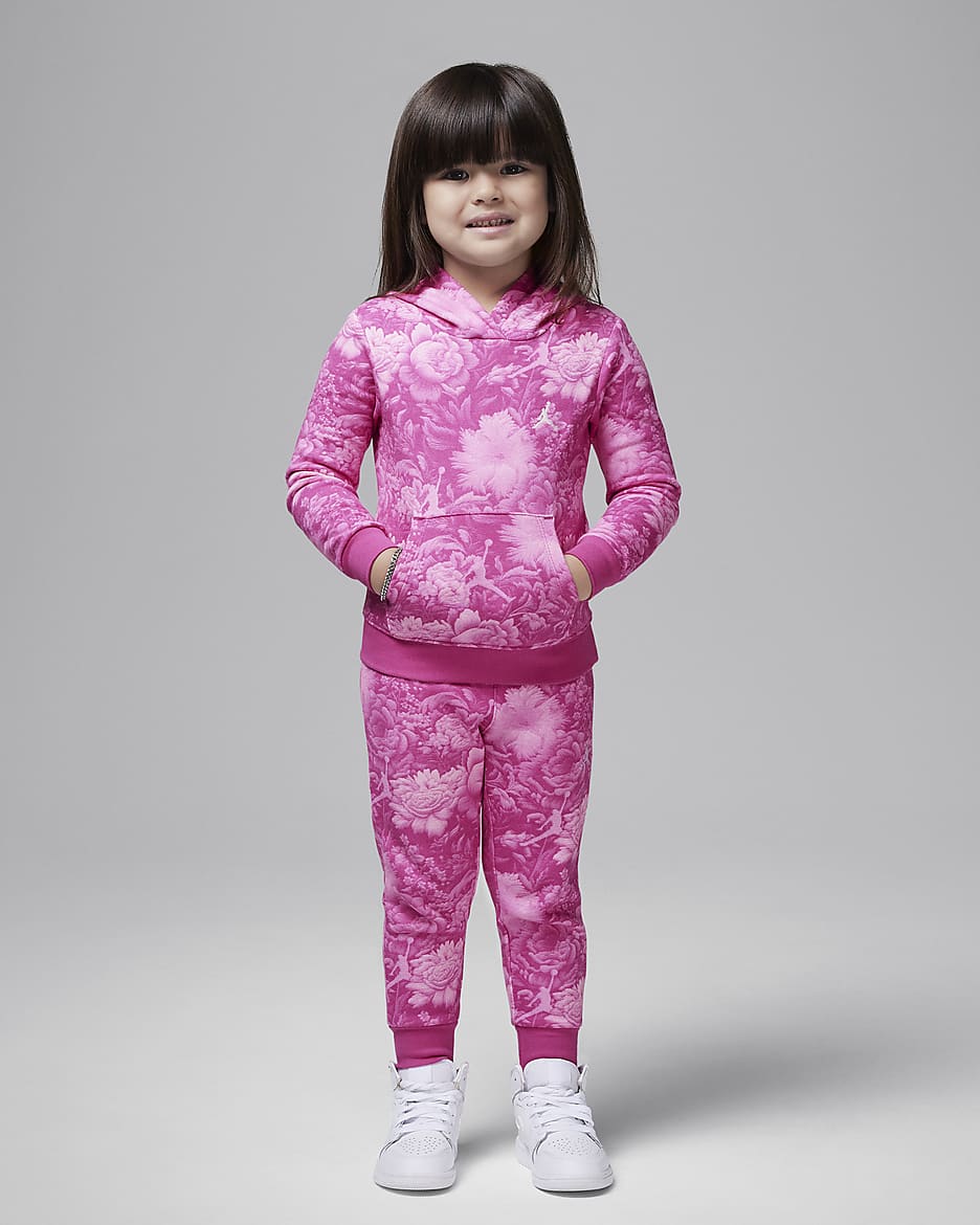 Jordan Brooklyn Essentials Toddler 2 Piece Floral Printed Sweatshirt Set